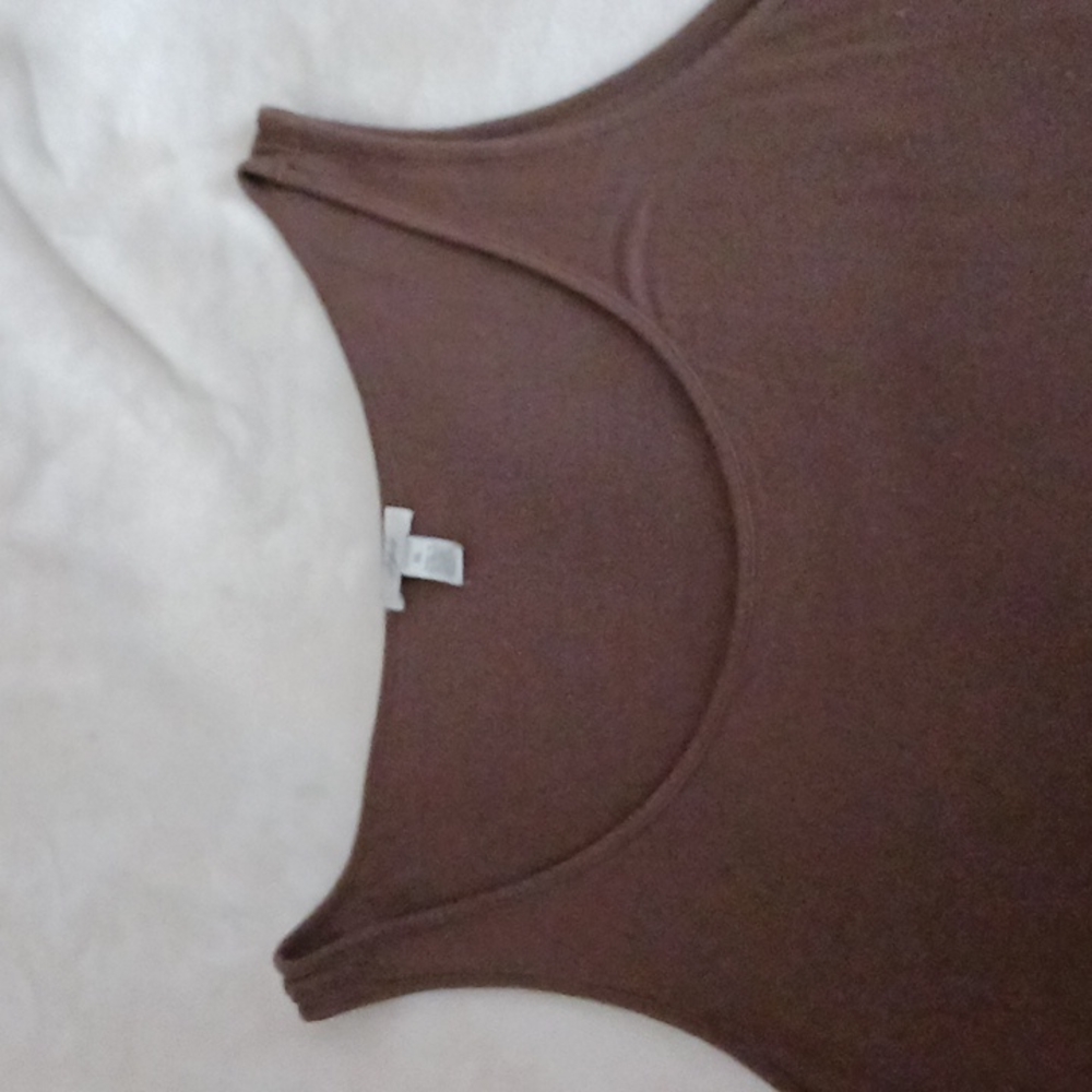 Silky Brown Tank Top by J.Jill